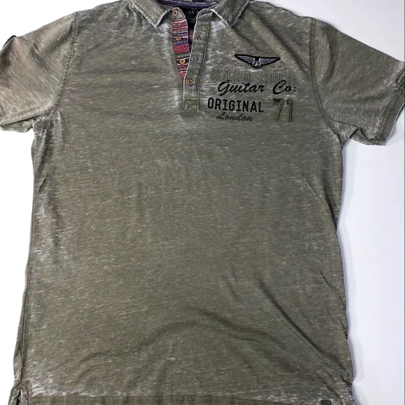 Hard Rock Cafe Shirts Hard Rock Guitar Co London Men Polo